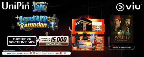 Level Up Ramadan! Top Up Viu dan Dapatkan Diskon 50%+ Kesempatan Menang Hadiah Menarik